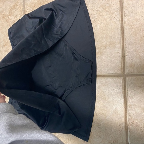 Nwot ENLA EN LA Black  Swim Skirt W Bikini Bottom  One Piece Swimsuit 8 - Picture 6 of 6
